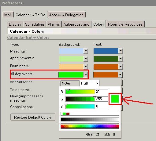 Image:All Day events in R8 Standard. How many knew this?