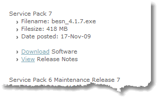 Image:BES 4.1.6 Service Pack 7 available