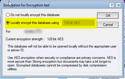 Image:Creating a replica of an AES encrypted NSF - some issues