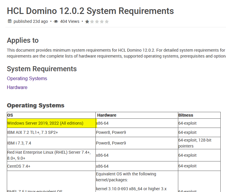 Image:Domino 12.0.2 - no support for Windows 2016? Really?