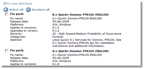 Image:Fix Packs, fix packs, fix packs. Part 1 Quickr Domino 8.1 FP8106