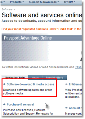 Image:How to access IBM Passport Advantage, get latest releases and entitlements (aka freebies)