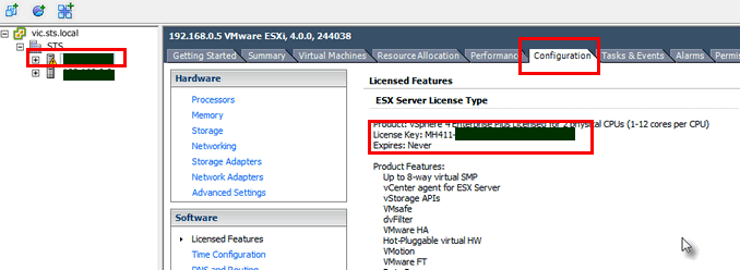 Image:How to find your VMware ESX or ESXi key