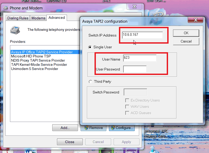 Image:Integrating Lotus Notes (or is that IBM Notes) with TAPI so you can call from contacts