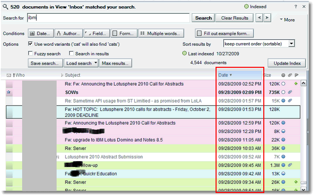 Image:Learn how sort columns within a full text search