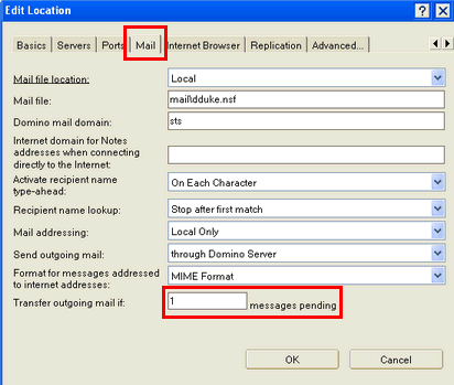 Image:Notes slow? Use a local replica