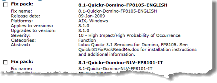 Image:Quickr Domino 8.1 FP5 is back again! For how long this time?