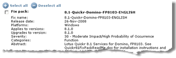 Image:Quickr Domino 8.1.0.3 (or fix pack 3 release)