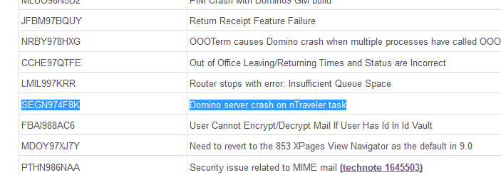 Image:Remember to check *both* Domino and Traveler for fixes