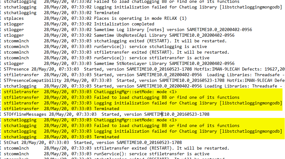 Image:Sametime v11 on CentOS 8....head meet desk