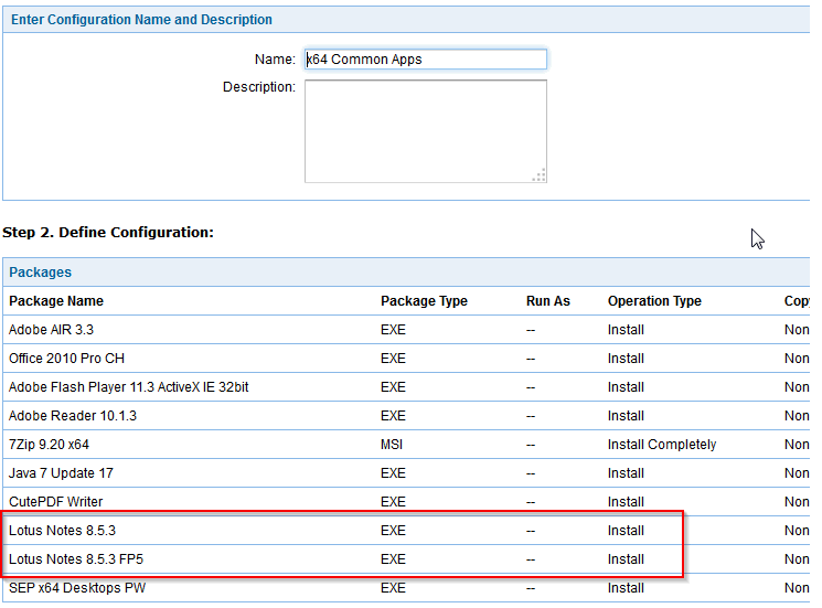 Image:Using ManageEngine’s DesktopCentral to deploy Lotus Notes