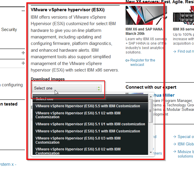 Image:When installing ESXi be sure to get your server’s customized installer